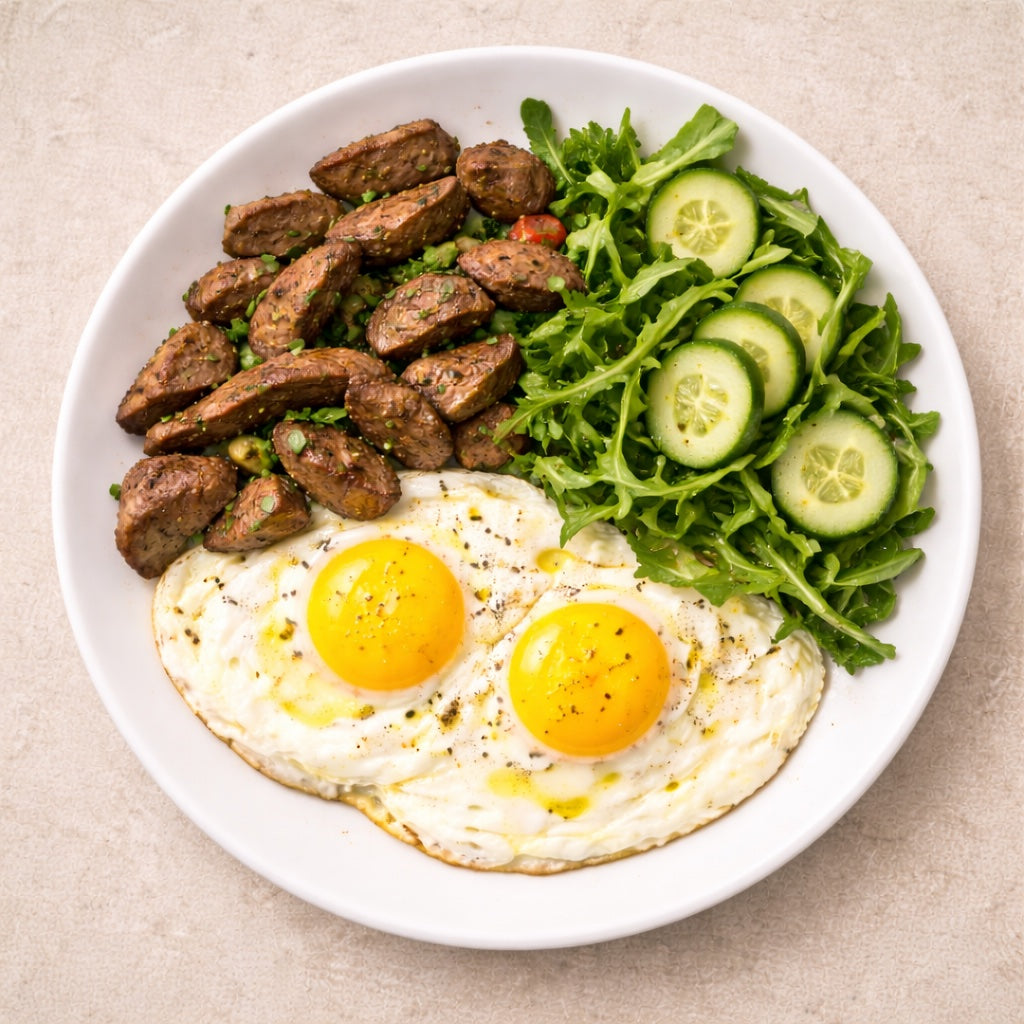 Beef & Egg Low-Carb Plate